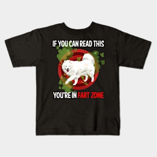 Fart Zone Samoyed 01 Kids T-Shirt